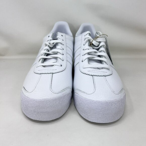 Adidas Originals Samoa Shoes Triple White Men's Size 11.5 - Picture 3 of 8